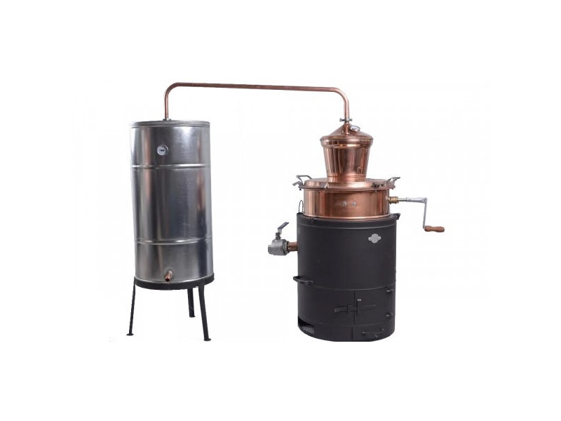 Hungary product data sample: ANR DES pálinkafőző 100 L keverővel, leeresztőcsappal, bilincses, horg. spirálcsöves 200L hűtővel