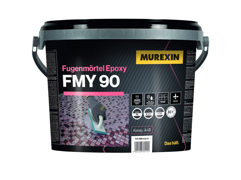 Hungary product data sample: Murexin FMY 90 Epoxi fugázó A+B komponens szürke 2 kg